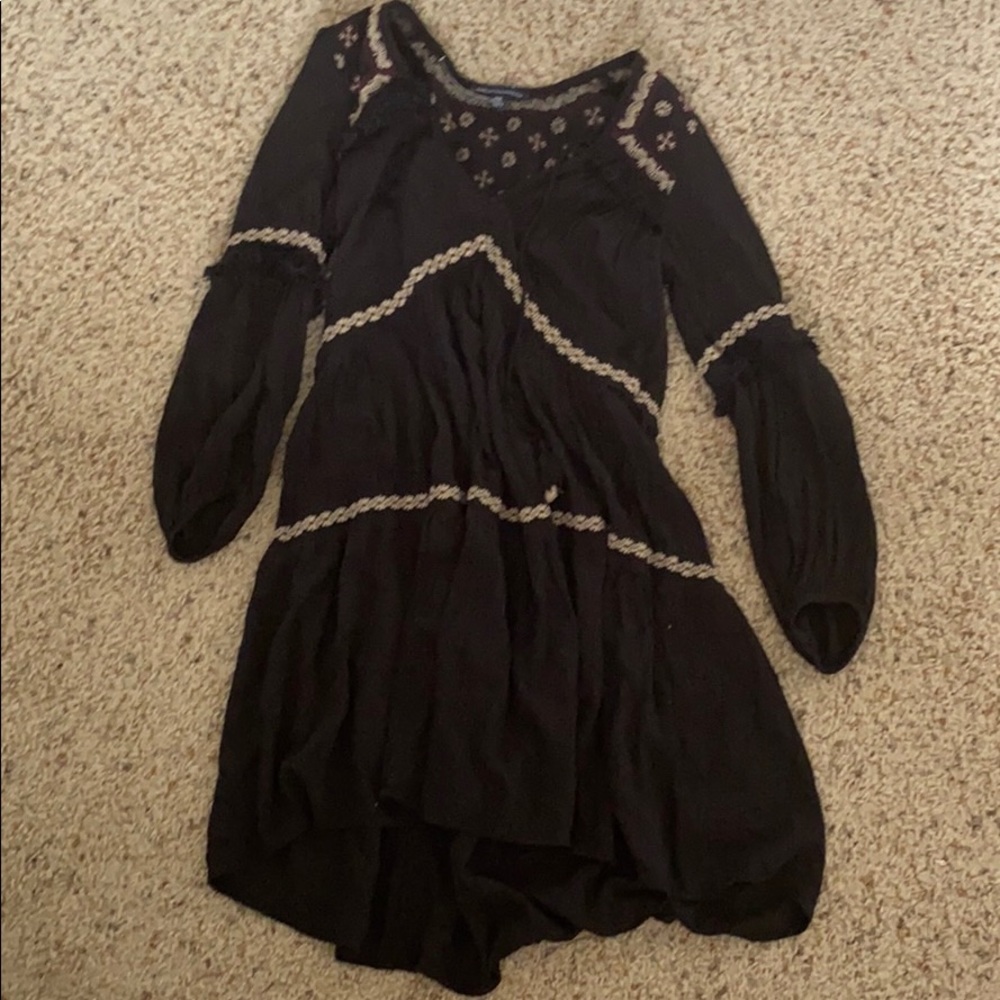 american eagle black dress